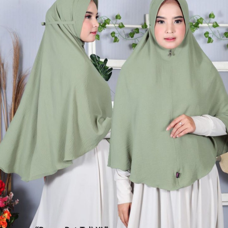 Gila Bergo Maryam Crinkle Pet Tali Size XL Hijab Jilbab Crinkle Size XL