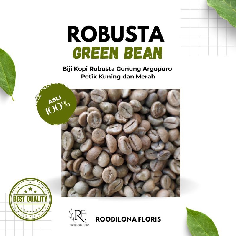 

BIJI KOPI ROBUSTA GREEN BEAN ARGOPURO 100g