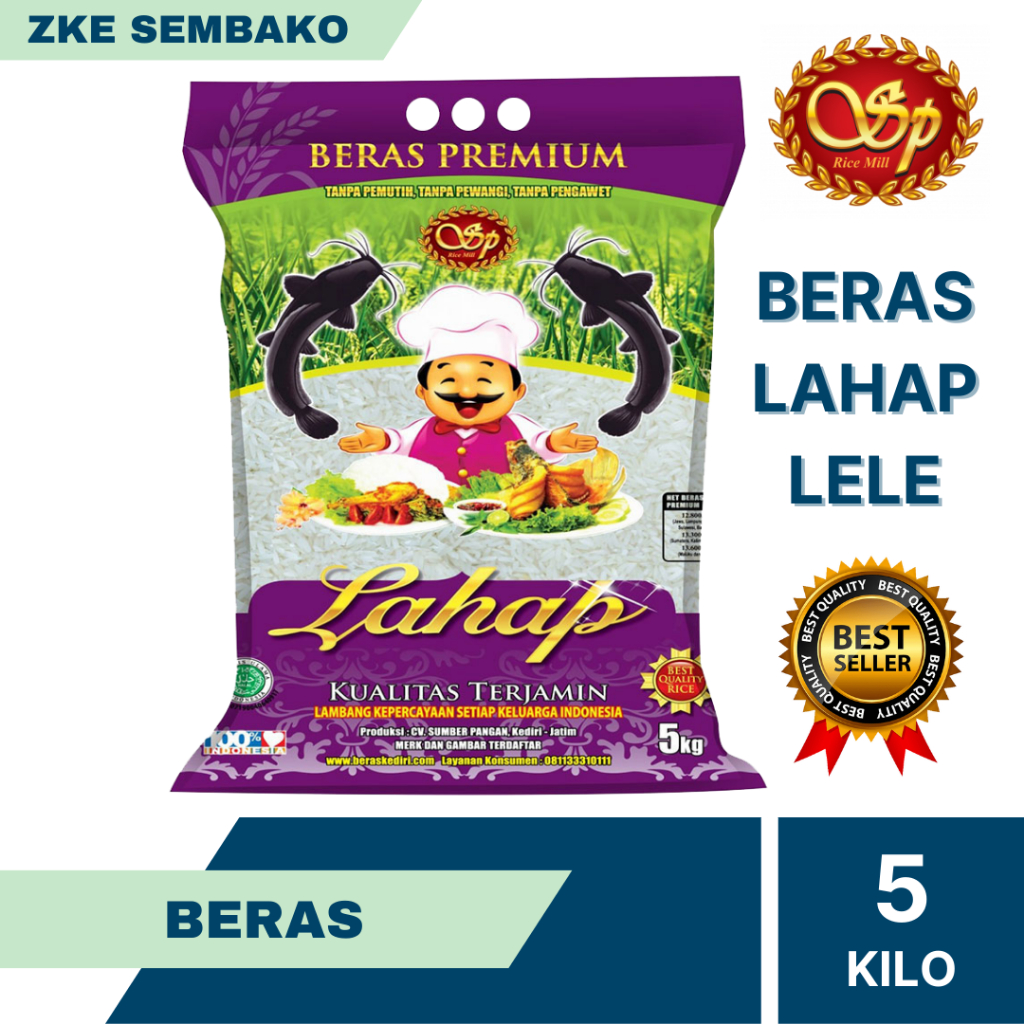 

Beras Lahap Lele Premium 5kg