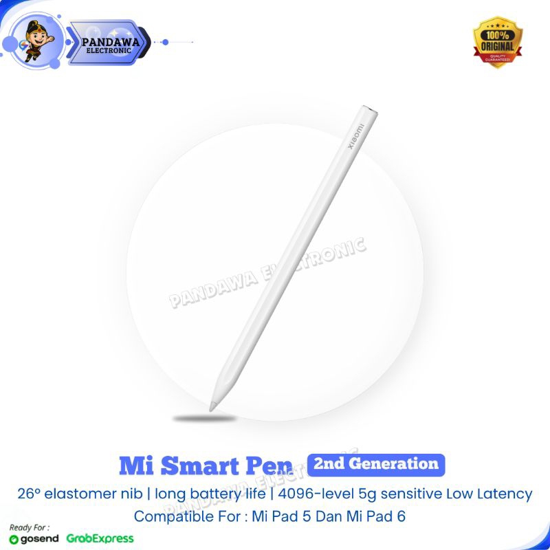 Xiaomi Mi Smart Stylus Pen Gen 2 ( 2nd Generation ) for Mi Pad 5 / 6 Pro Original Garansi