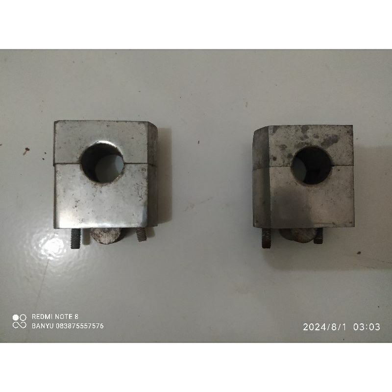 raiser klem penjepit setang bekas copotan rx king bisa untuk motor lain