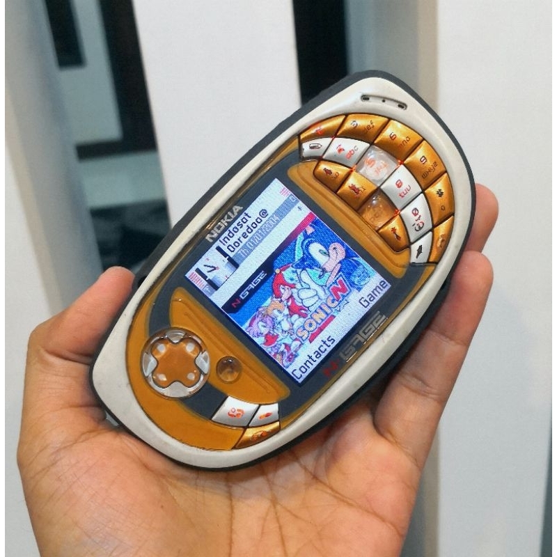 Hp jadul Nokia N gage qd gold keren hp unik hp langka hp game