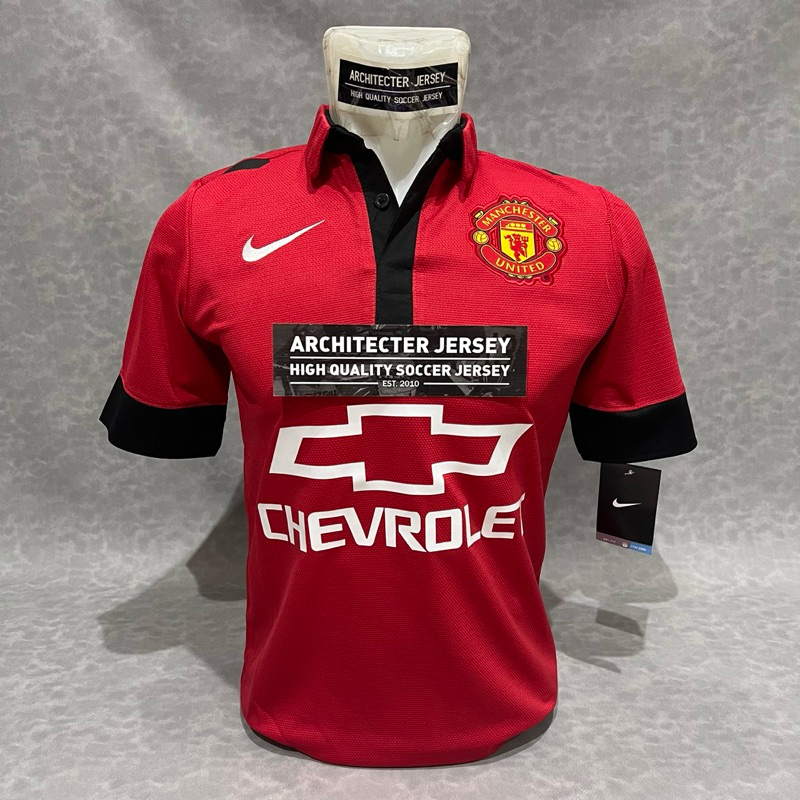 [13/14] TOP GRADE THAILAND AAA+ Jersey Baju Bola Manchester United Man Utd MU Home Chevrolet Chevy 1