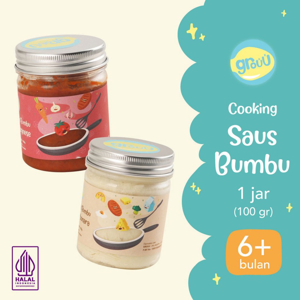 

Update Grouu Bumbu Saus Masak MPASI Carbonara Bolognese Alami No MSG