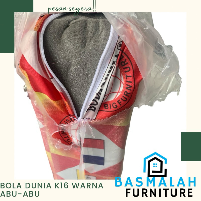 Kasur busa bola dunia K.16 warna (Abu-Abu) / bola dunia / murah meriah /