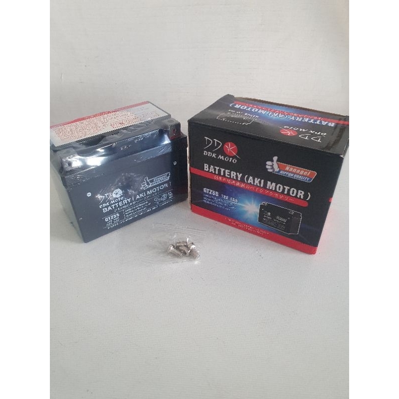 AKI BATERAI MOTOR NANO GEL KODE GTZ5S DDK MOTO KUALITAS ORIGINAL KARISMA KHARISMA
