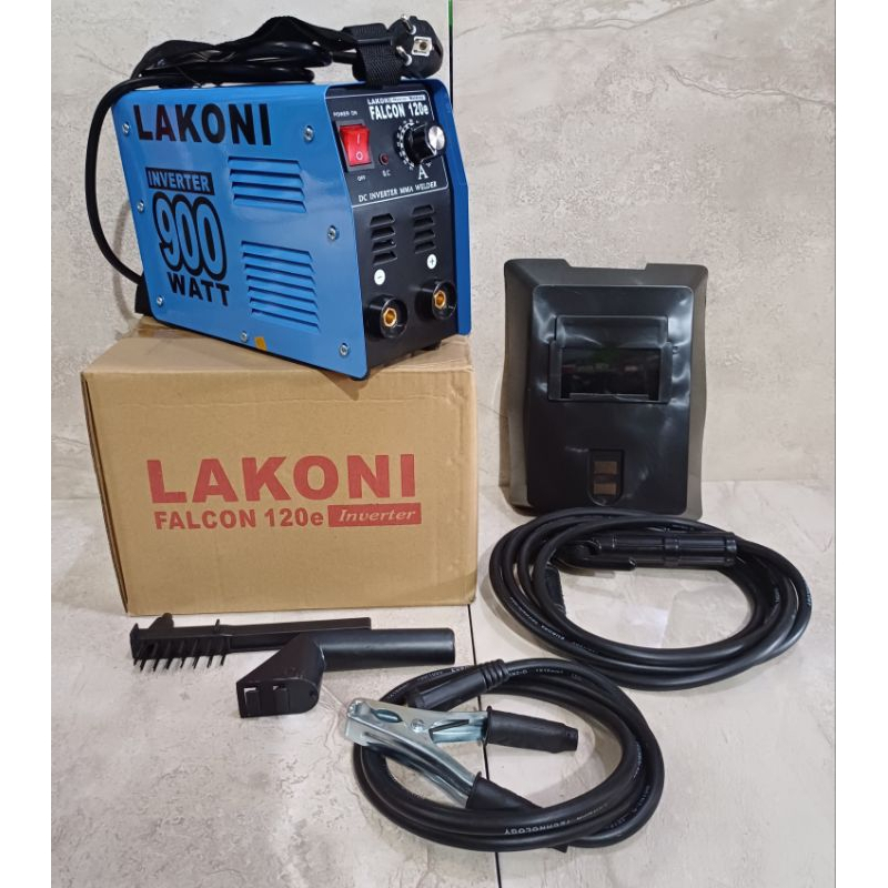 Mesin Las Inverter MMA LAKONI FALCON 120E 120 E A 900 watt 120Amper Trafo Las Lakoni 120A 900Watt