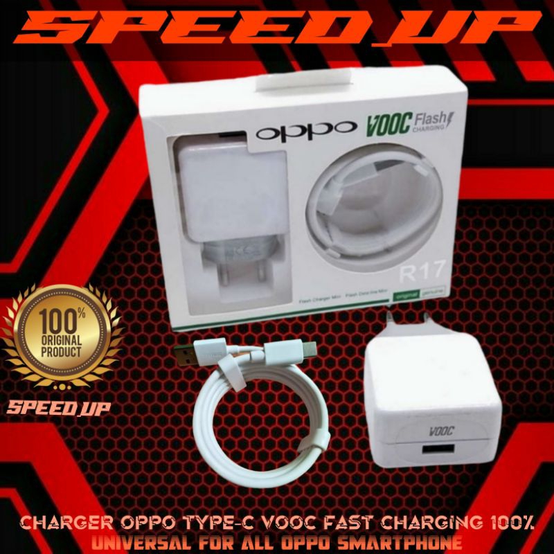 Charger Casan Oppo Type C VOOC Fast Charging