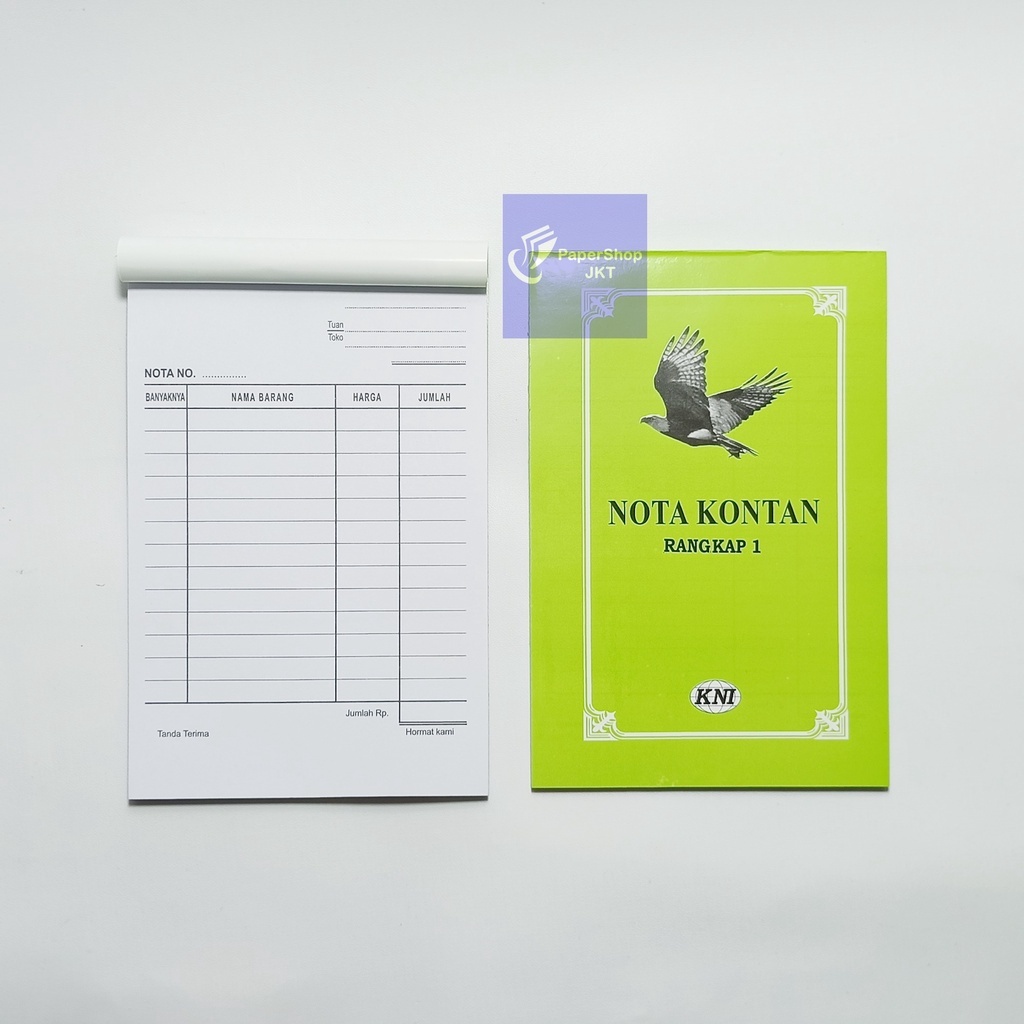 

KNI - Buku Nota Kontan Rangkap 1 Kecil - Pcs