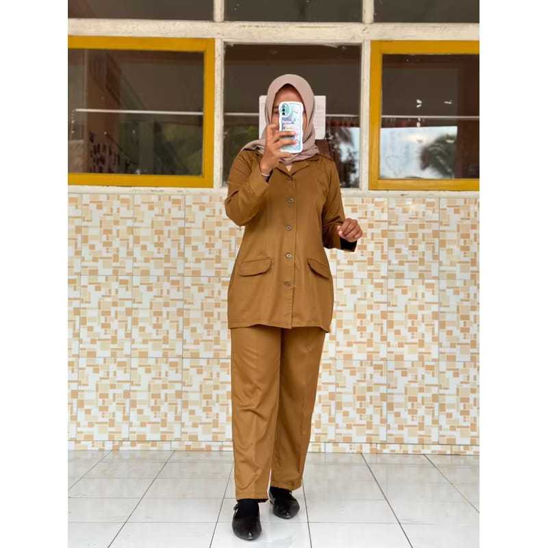 Seragam Pemda PNS Seragam PDH Wanita Bahan Katun TOYOBO Premium