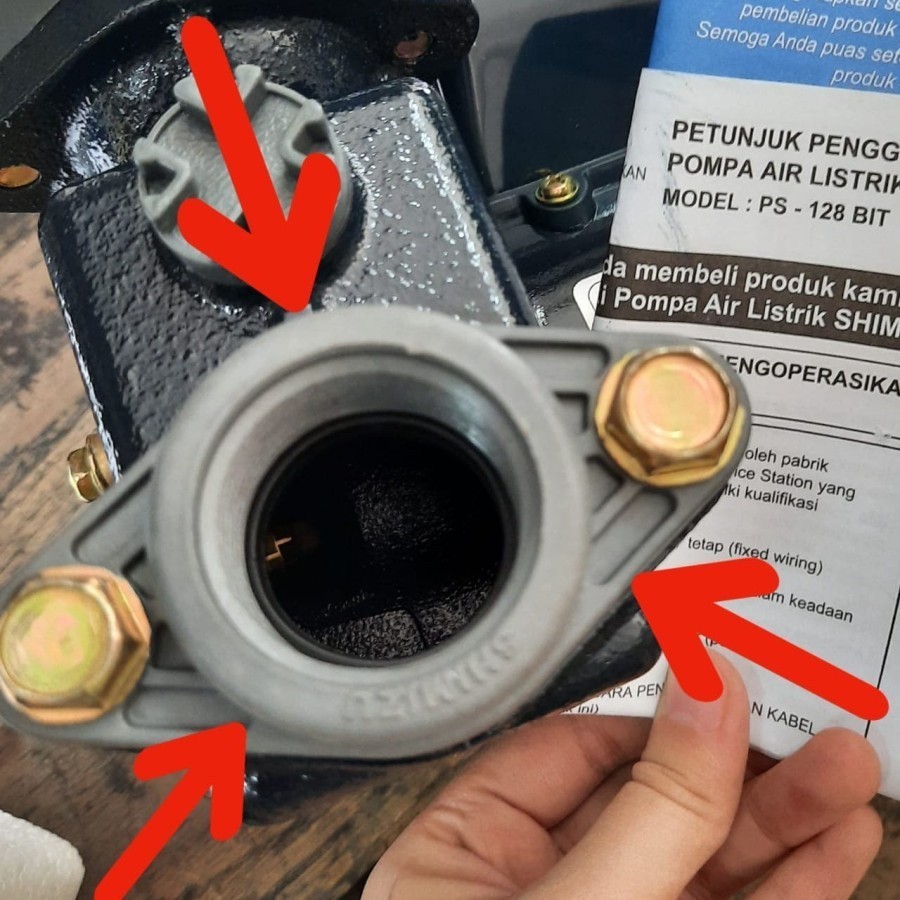 SPARE PART SHIMIZU - FLANGE OUT KARET ORING POMPA SHIMIZU 130 BIT SPARE PART SHIMIZU PS 128 BIT