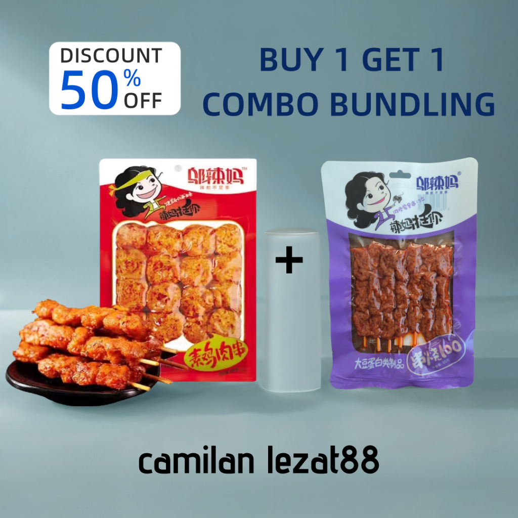 

[BPOM] WU LA MA LATIAO MAKANAN CEMILAN PAKET BUNDLING BUY 1 GET 1 SNACK PEDAS DENGAN RASA PEDAS DAN NON PEDAS