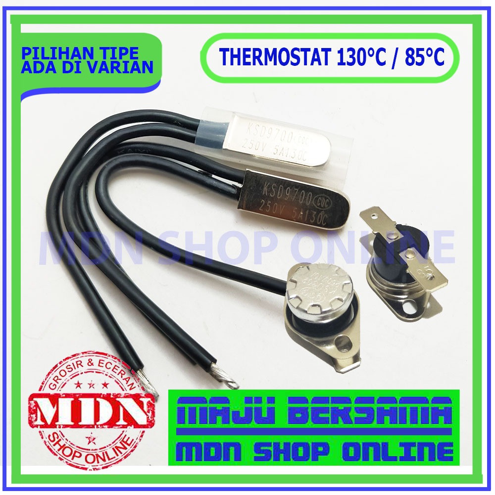Thermostat KSD9700 130 Derajat 250v 5A / 85 Derajat Sensor Suhu Temperatur - KSD 9700
