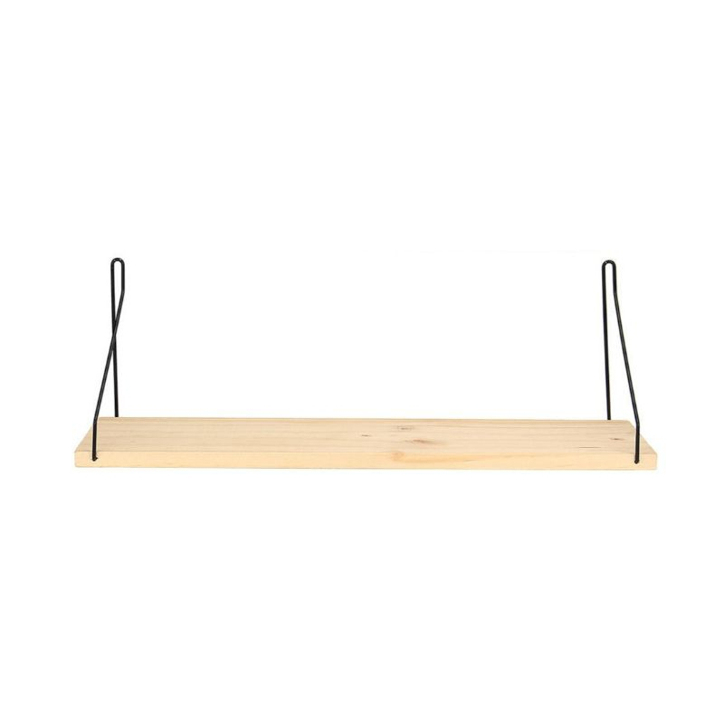 Rak Dinding Tempel Kayu Besi Gantung Rak Dinding Kayu Besi