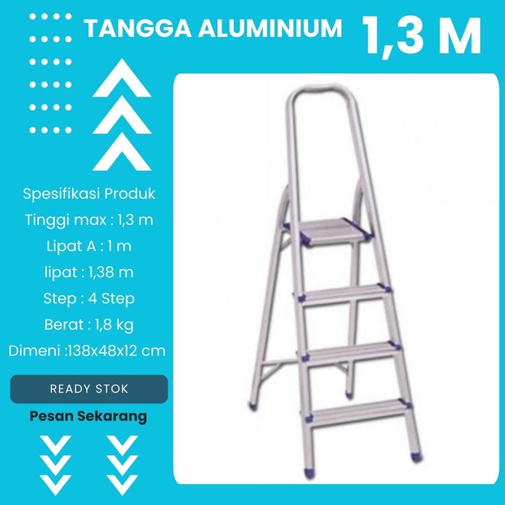 Tangga Lipat Aluminium 1,3m Dalton