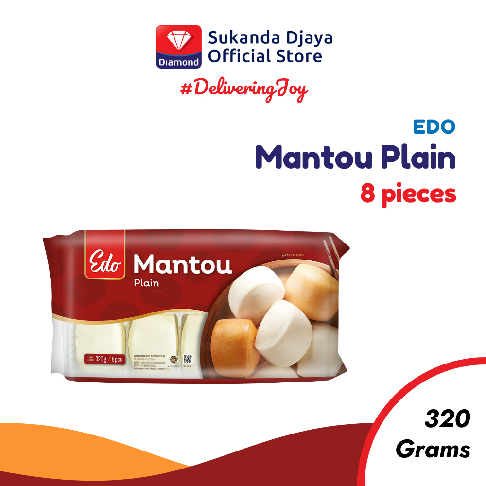 

Edo Mantou Plain 320 gr Roti Sepan untuk Dimsum / Snack / Frozen