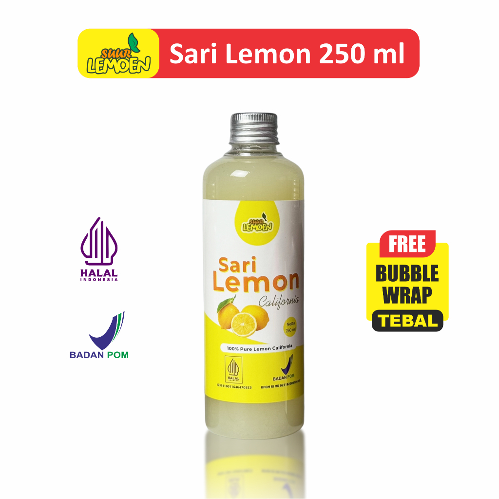 

Sari Lemon / Air Lemon Murni / Minuman Diet 250ml Halal | Lemon California By Suur Lemoen Borneo