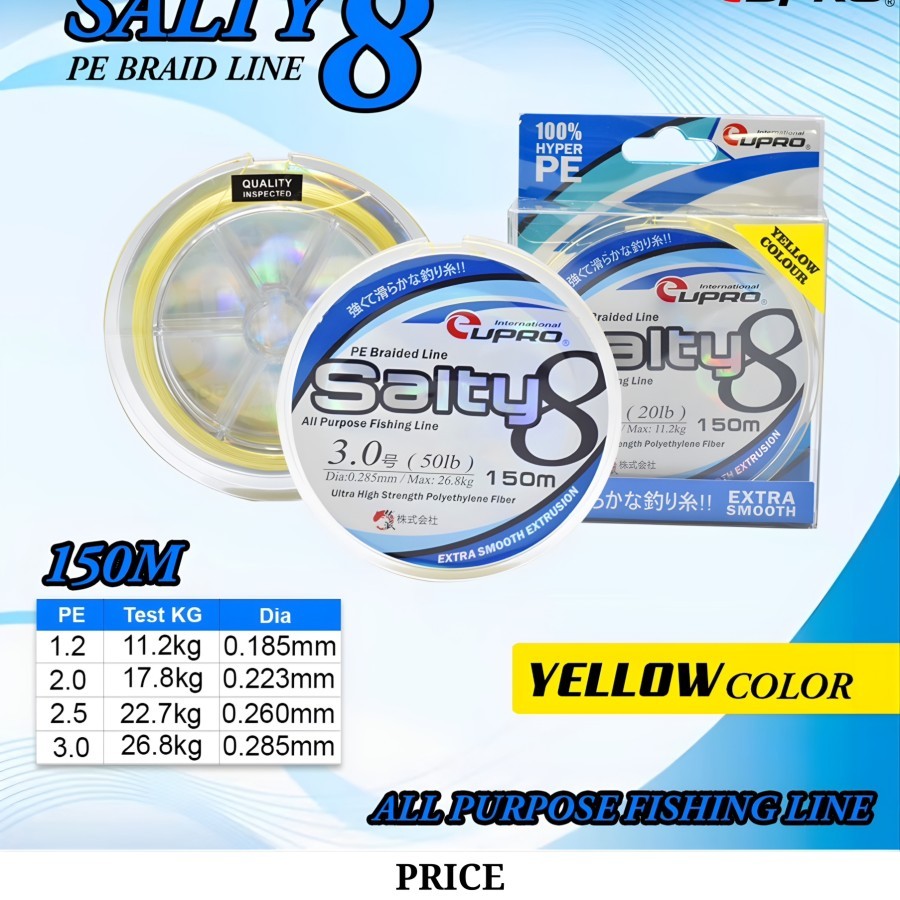 EUPRO SALTY 8 BRAID X8 150M (YLW)