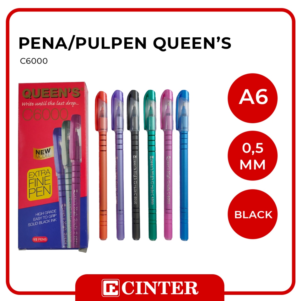 

QUEEN - PEN / PULPEN / BALLPOINT / PENA EXGRA FINE C6000