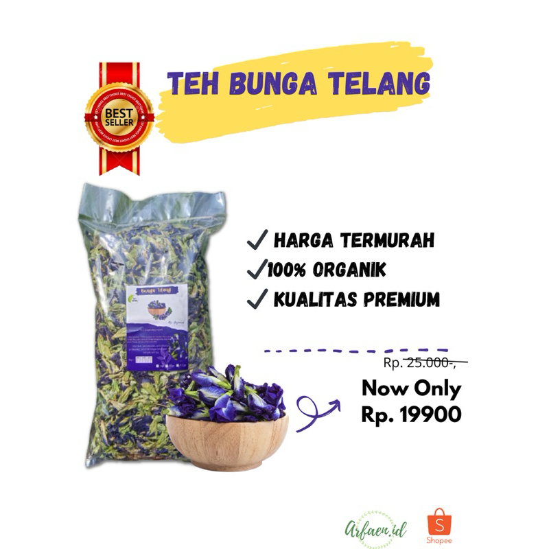 

Bunga Telang Kering 100gr Teh Telang premium