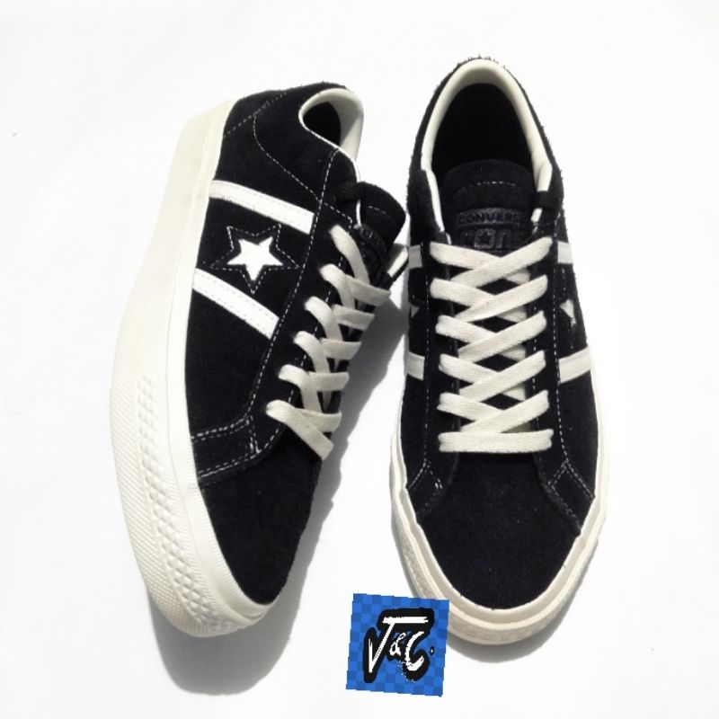 Converse One Star Academy Pro Skate Vintage Suede CX Foam Ox Black
