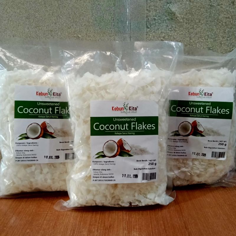 

COCONUT FLAKES / KELAPA SERUT KERING 250 GRAM