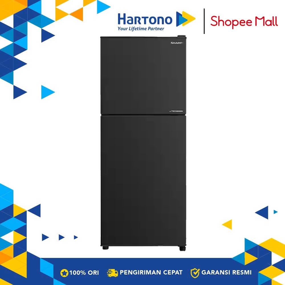 Sharp Kulkas Kecil 2 Pintu Small 2 Door Refrigerator SJ246SIGK