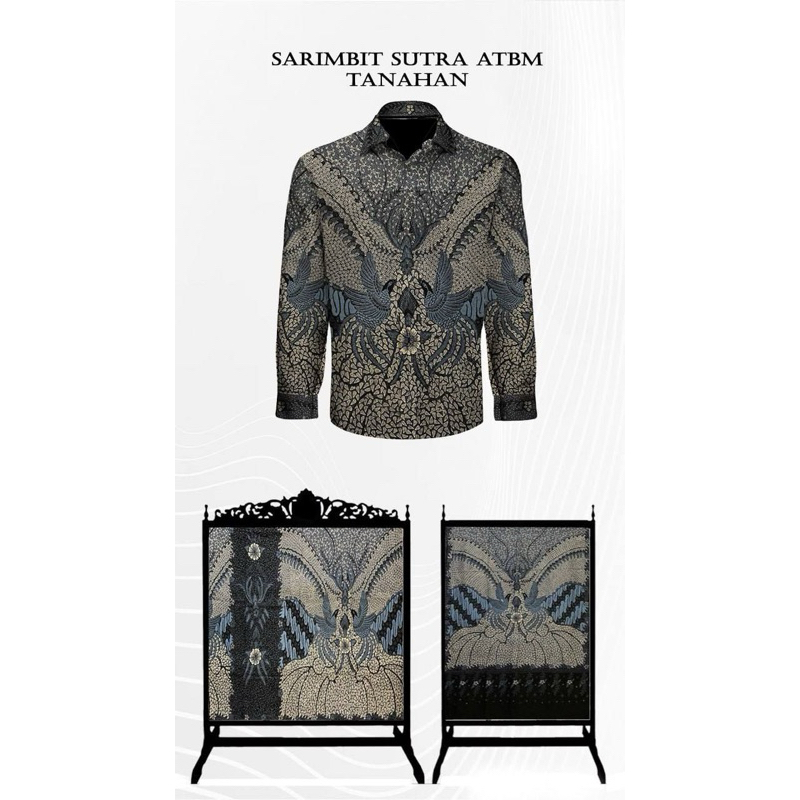 Kain batik tulis sarimbit sutra atbm batik tulis couple / pasangan asli 100% original SR150