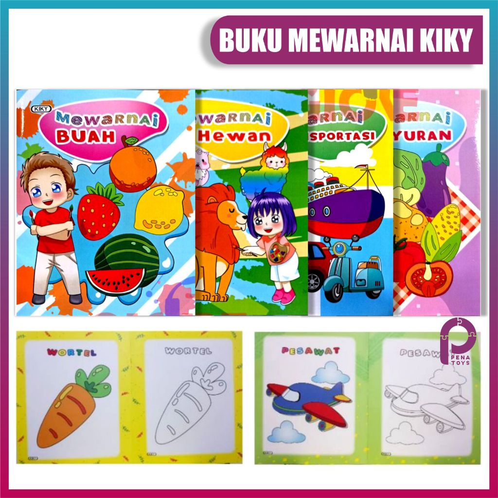 

Buku Mewarnai Kiky Kecil Kertas Tebal 8 Halaman