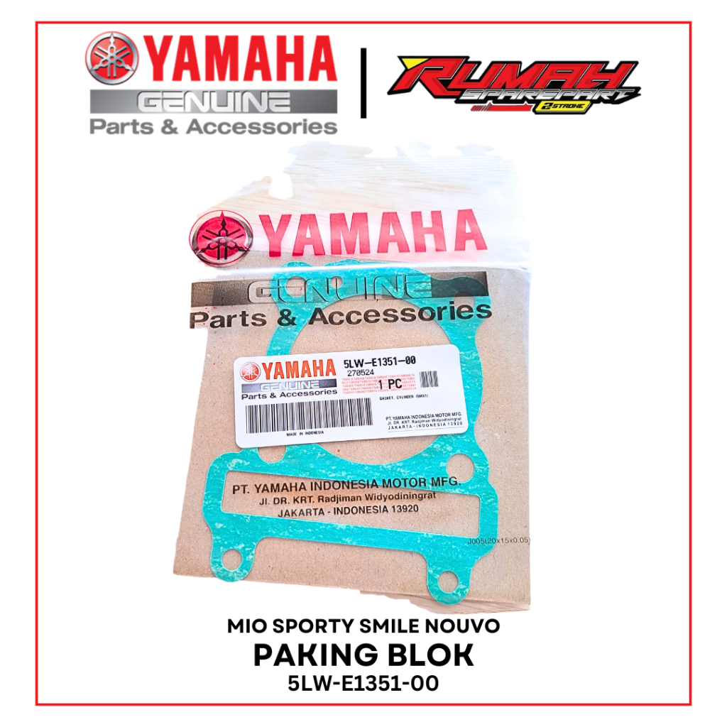 PAKING BLOK MIO SPORTY SMILE NOUVO ORIGINAL YAMAHA