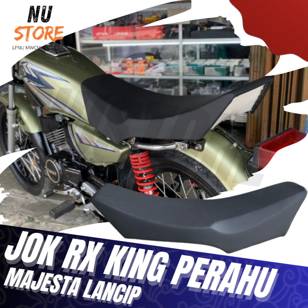 JOK RX KING PERAHU KULIT POLOS MAJESTA LANCIP PREMIUM TERBAIK COAK ( PAPAS PAHA )