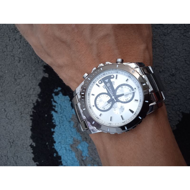 Jam tangan Fossil Stainless Chrono Second like New