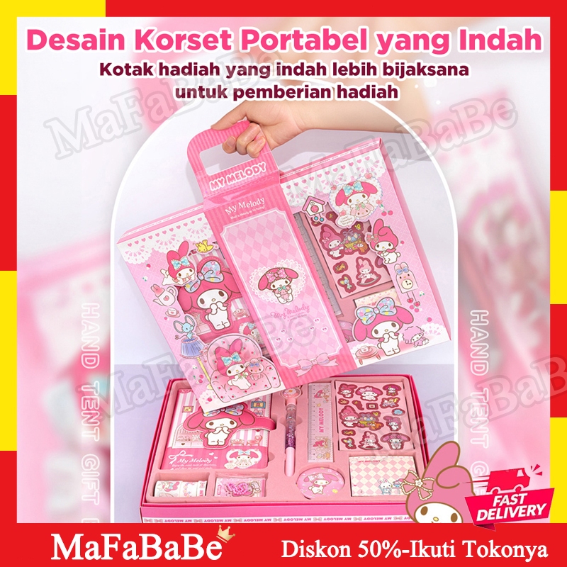 

MaFaBaBe Set Hadiah Buku Harian 9 In1 Gift Set Anak Hadiah Ulang Tahun Set Buku Tulis Catatan Anak