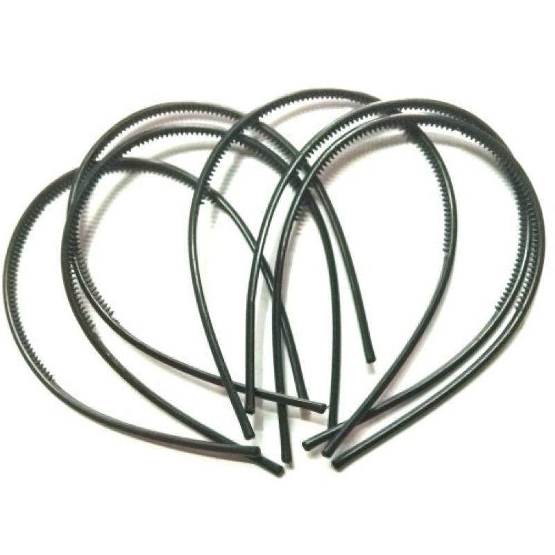 Bando Polos Hitam / Doff - Bando Lidi Hitam Doff Satuan - Bando Pria Wanita Cuci Muka Facial Wajah