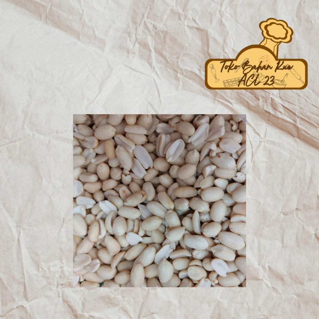 

Kacang Tojin Mentah/Kacang Tanah Kupas/Kacang Kupas Mentah Repack 1 Kg 500gr 250gr