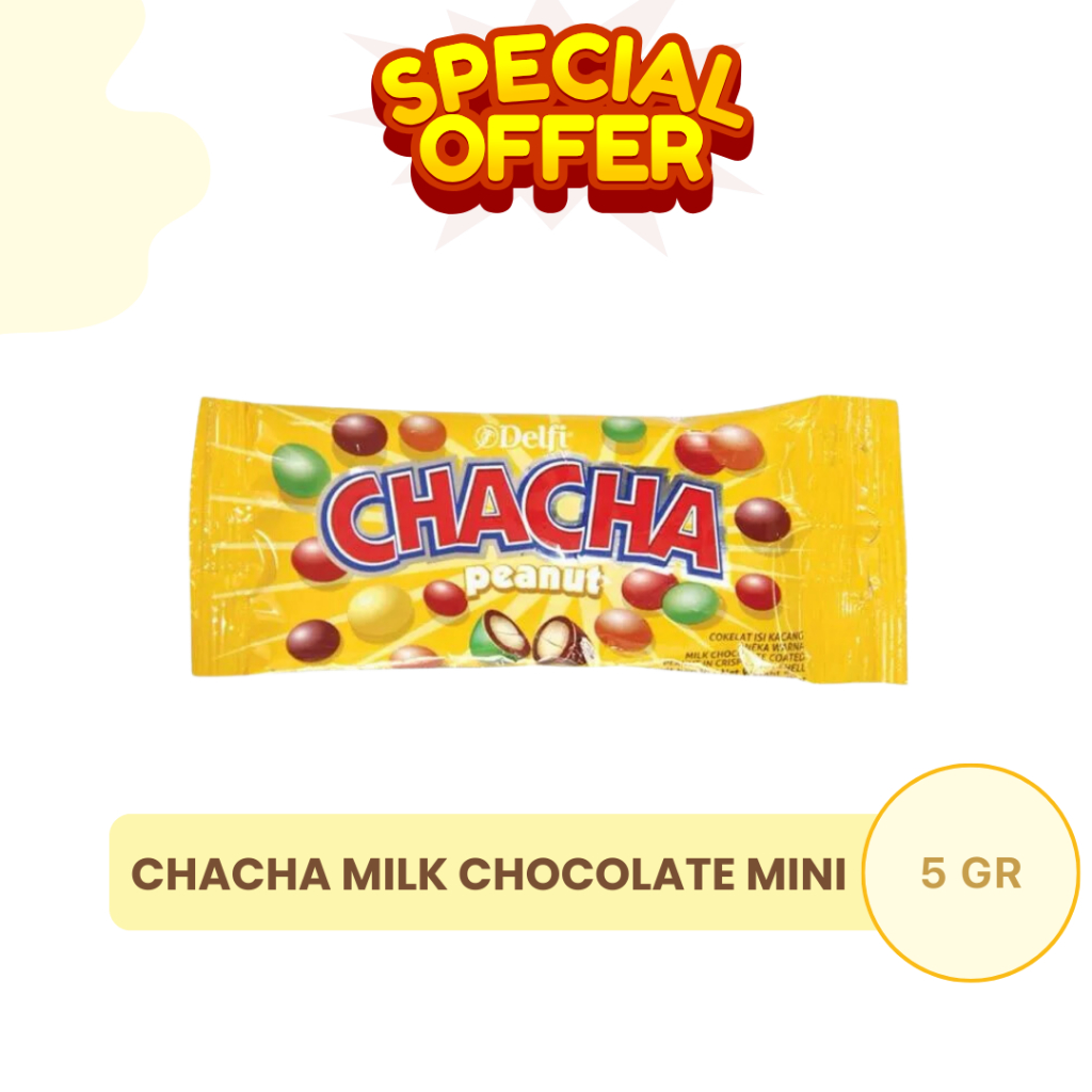 

Delfi Chacha Coklat Renceng isi 10 Cha cha Milk Peanut ECERAN