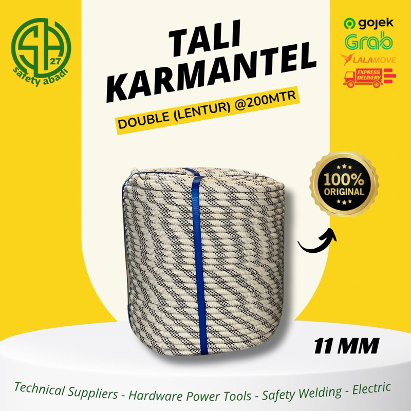 Tali Karmantel 11mm Statis Lentur 1 Roll
