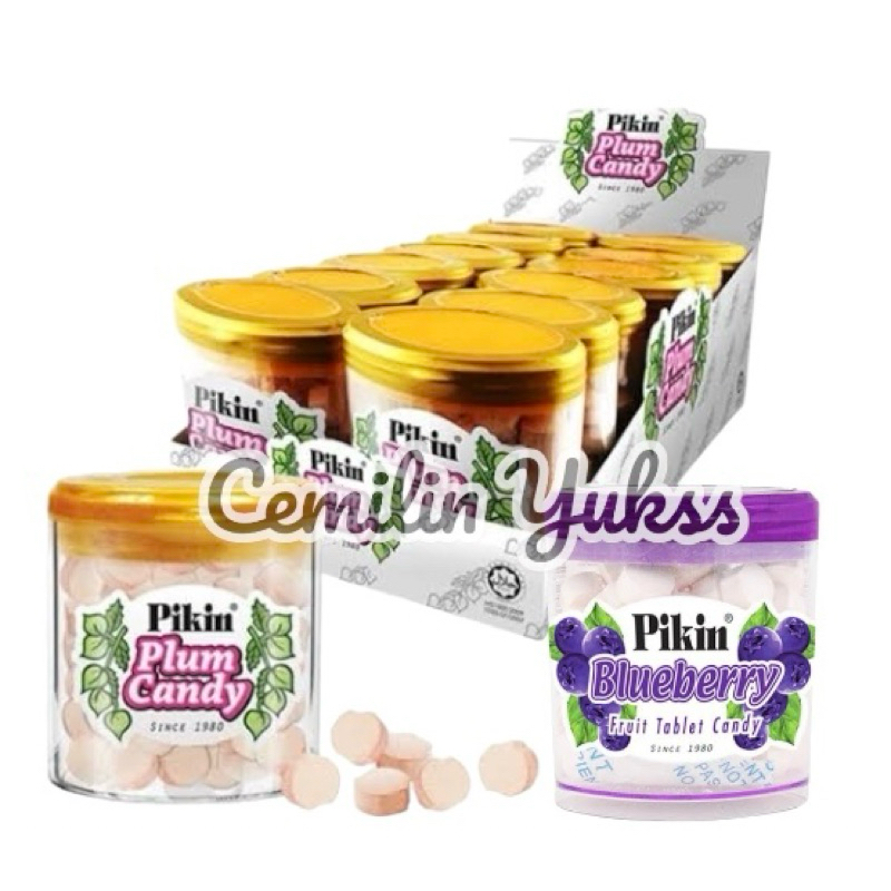 

Pikin Plum Tablet Candy 50g Pikin Blueberry Tablet Candy Permen Keras Rasa Blueberry Plum