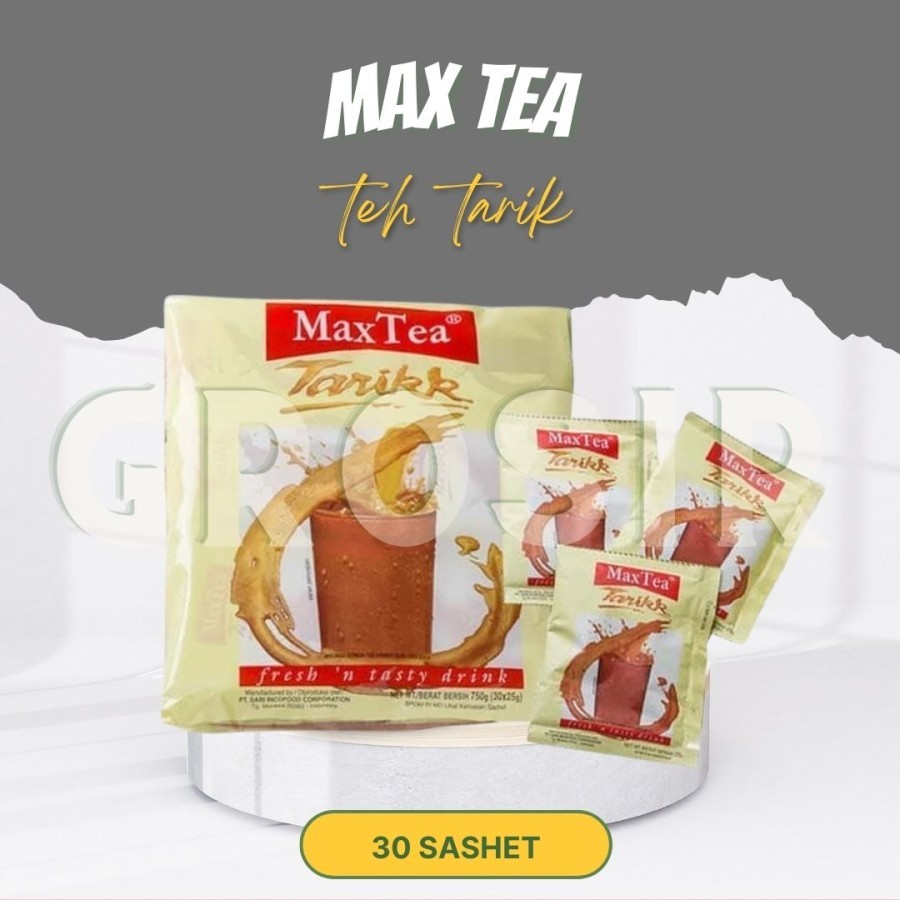 

Minuman Teh / Teh Tarik Instan / Max Tea Tarikk 750 Gr / 30 Sashet / Halal