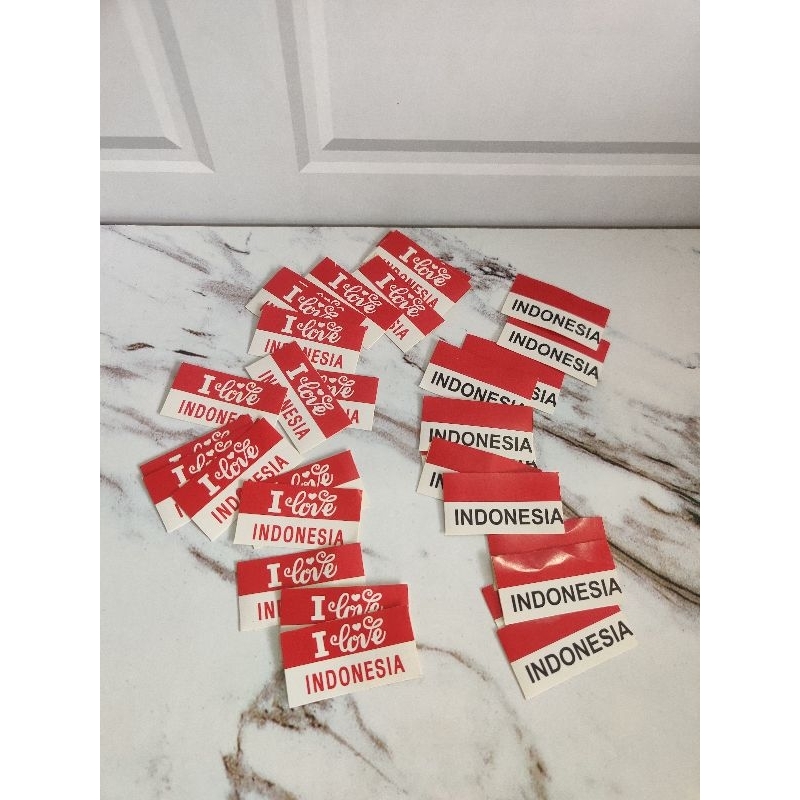 

[isi 25pcs]stiker pipi Indonesia[stiker pipi agustusan]