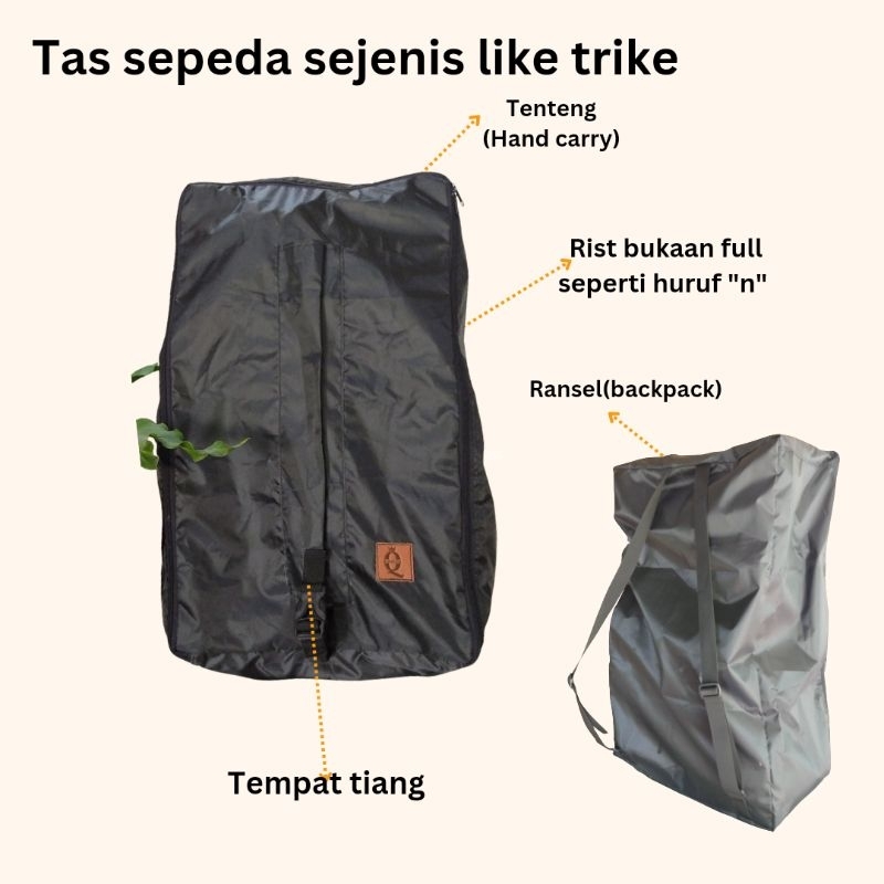 Tas sepeda(produk lokal) untuk doona trike