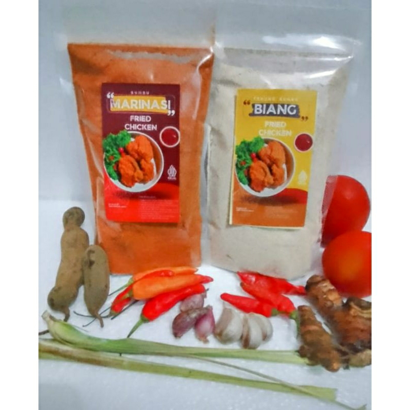 

Paket bumbu marinasi 1kg dan biang tepung 1kg