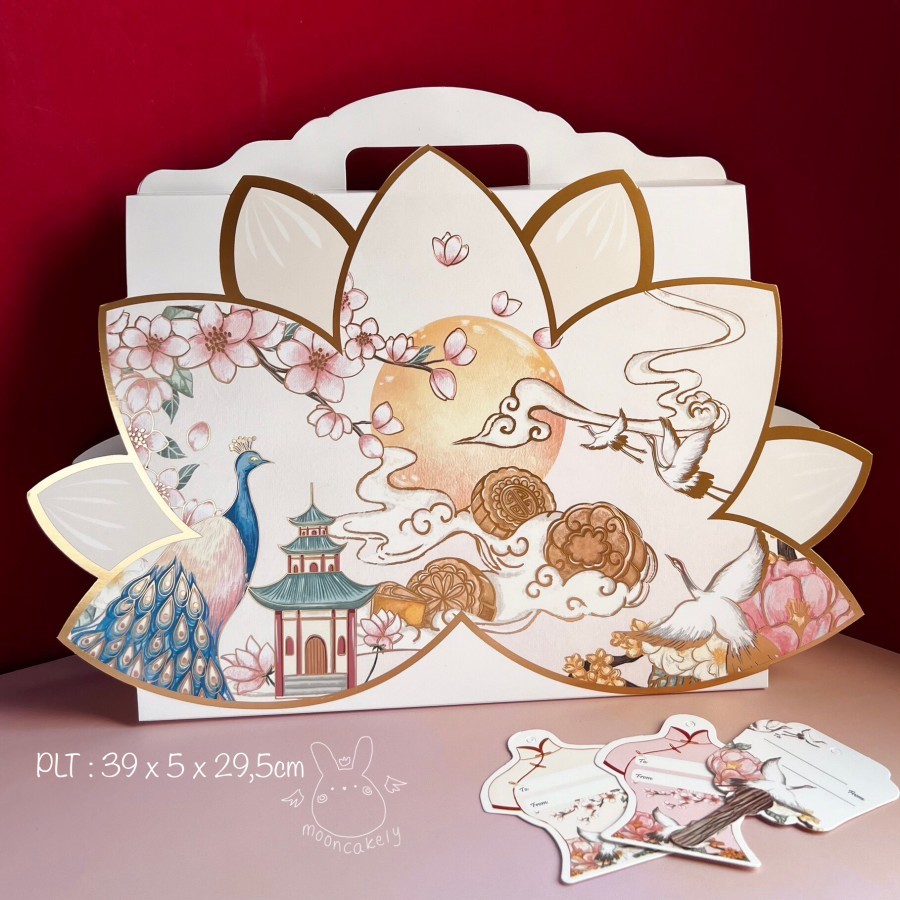 

Kotak Mooncake 100gr isi 6| K9612 dus Kue Bulan| Box| Packaging| K96