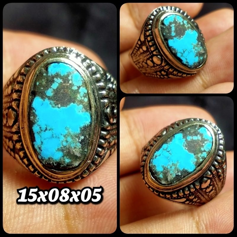 NATURAL BATU PIRUS PERSIA BIRU LAWASAN