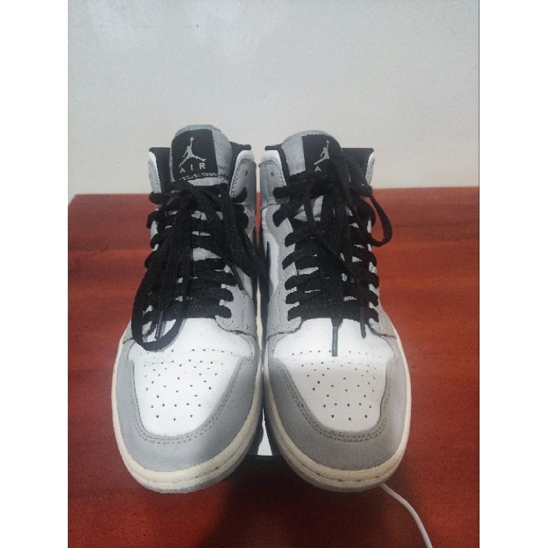 AJ 1 Mid Light Smoke Grey Mantan/Second