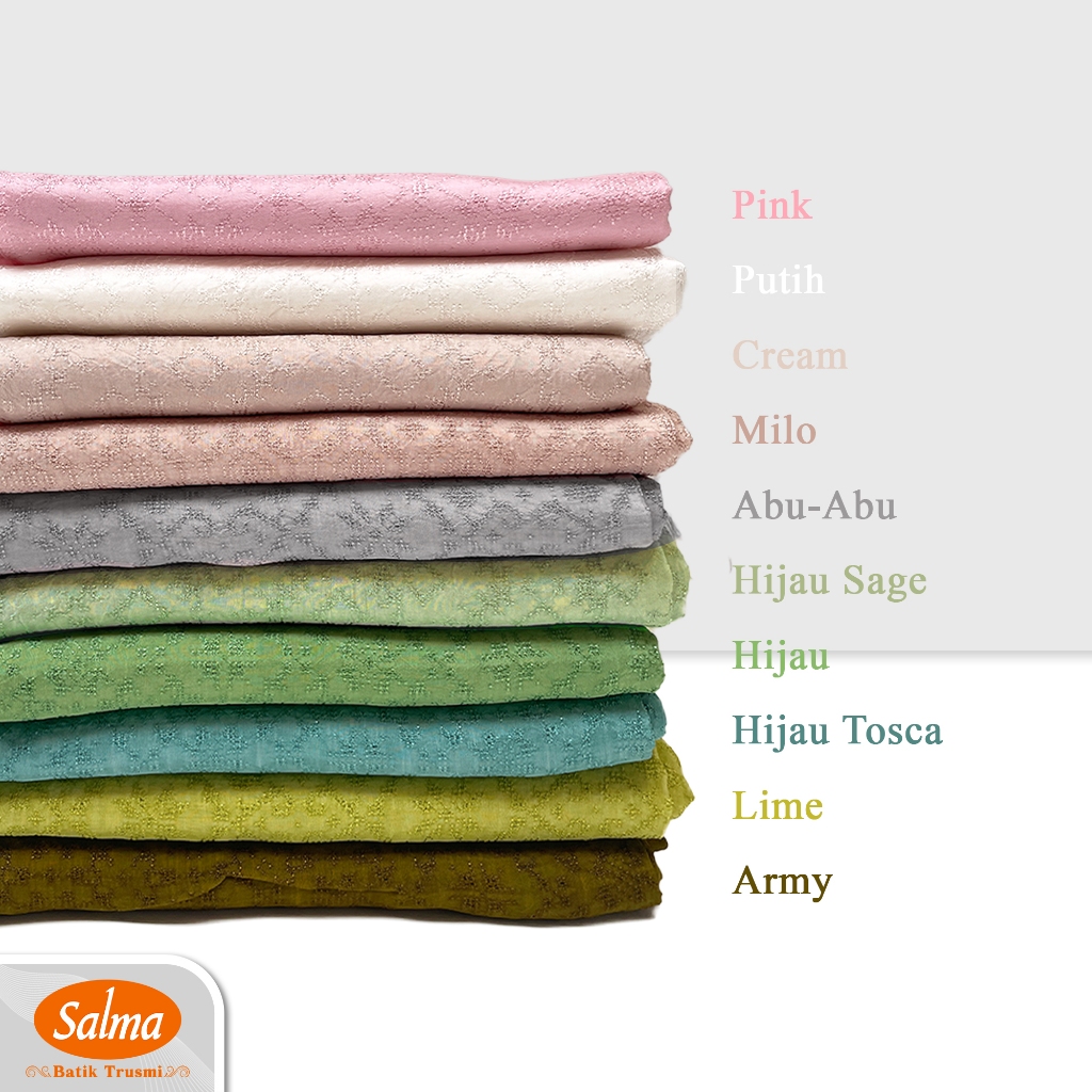 KOL BATIK SALMA Bandung Kain Rayon Viscose Polos Premium