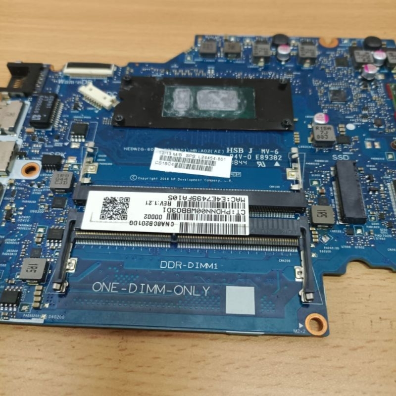 motherboard mainboard mobo mati laptop Hp 14s-cf 14s-dk 14s-cf0045TX