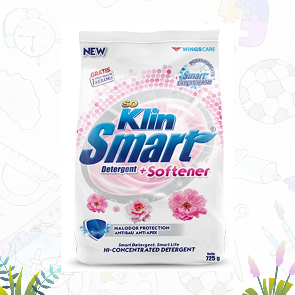 So Klin Smart Detergen Powder Pink Blossom 725gr (Pcs)