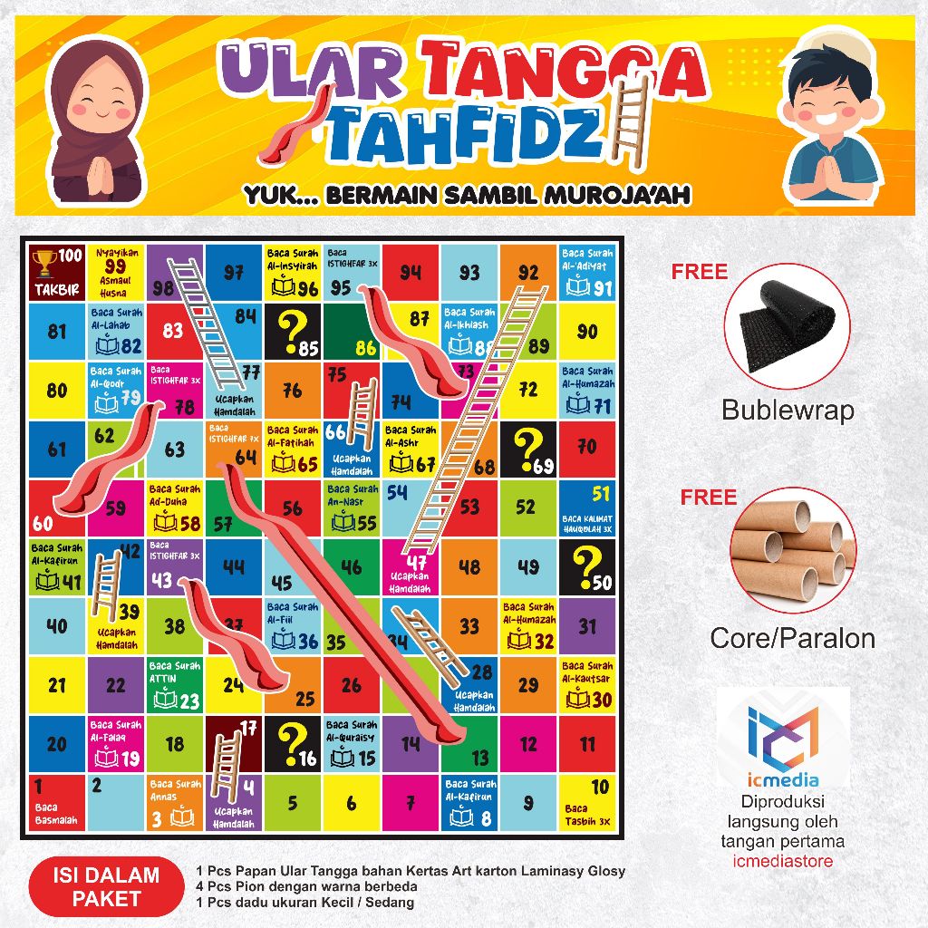 permainan edukasi ular tangga tahfidz ular tangga tahfizh