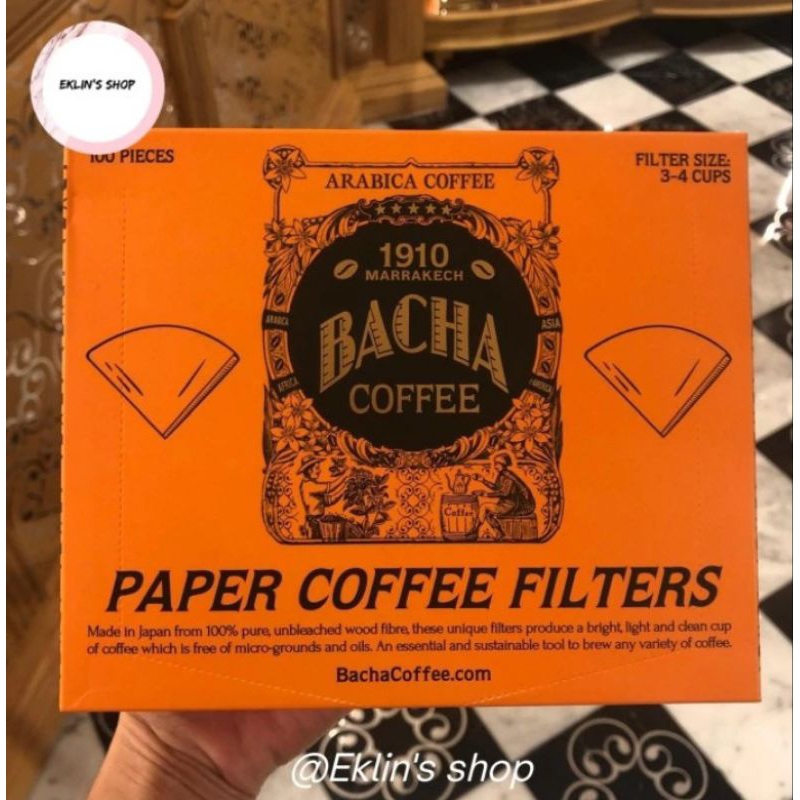 

bacha coffee 1910 marrakech coffee filters in paper 100pcs/box